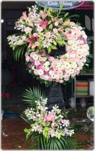 Kệ hoa viếng tang lễ Ba Đình BDHV227