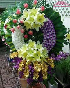 Mẫu hoa viếng tang lễ HK-HV216