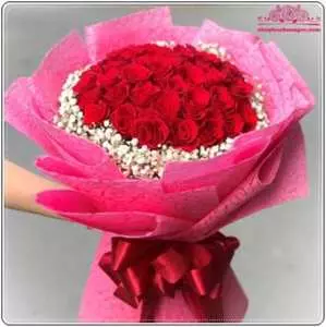 Bó hoa tình yêu hồng thắm B591