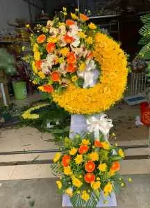 BGI1322 - Vòng hoa viếng tang lễ cao cấp